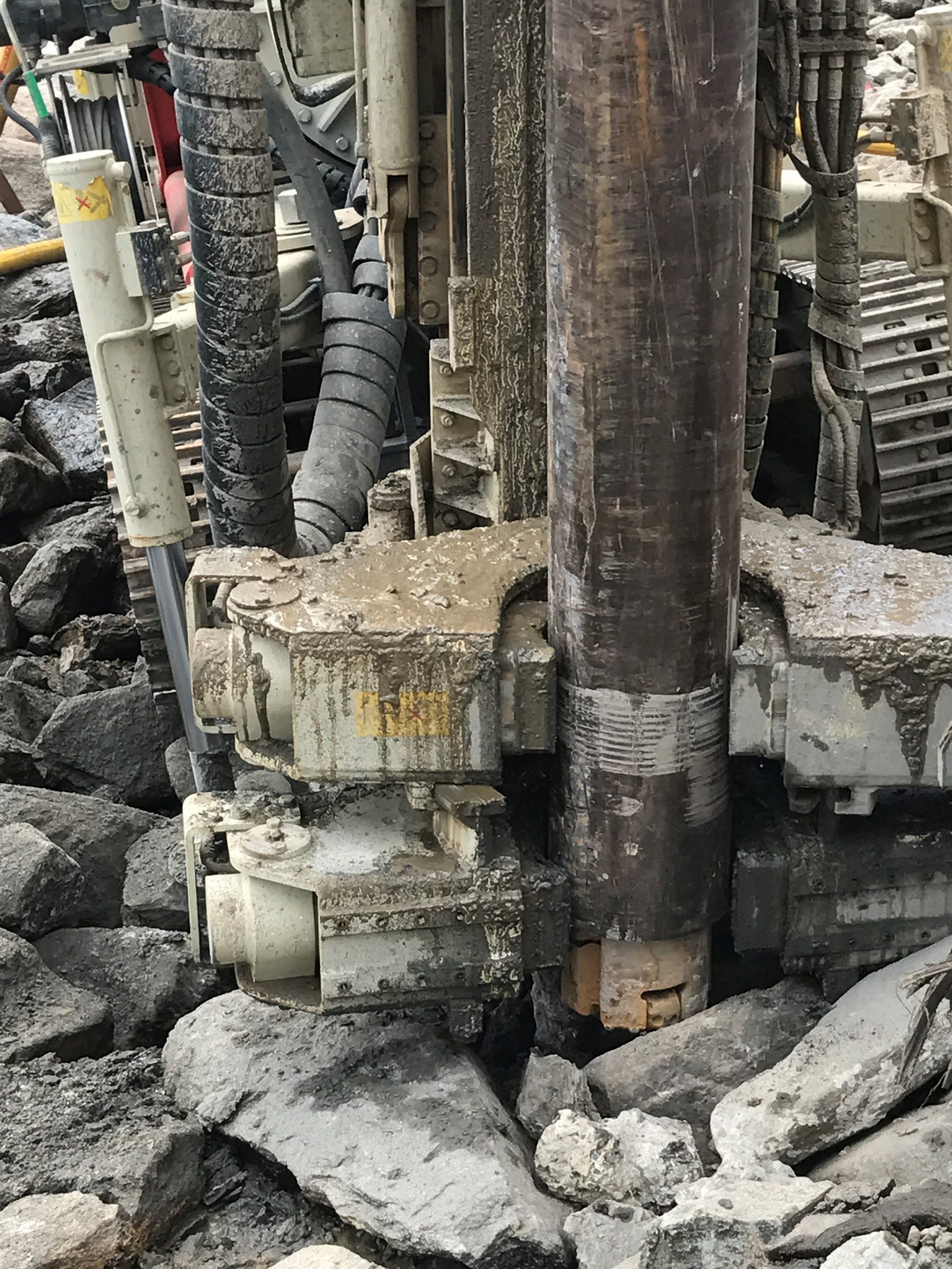 Rock Sockets for Pier Replacement Project - Numa Hammers