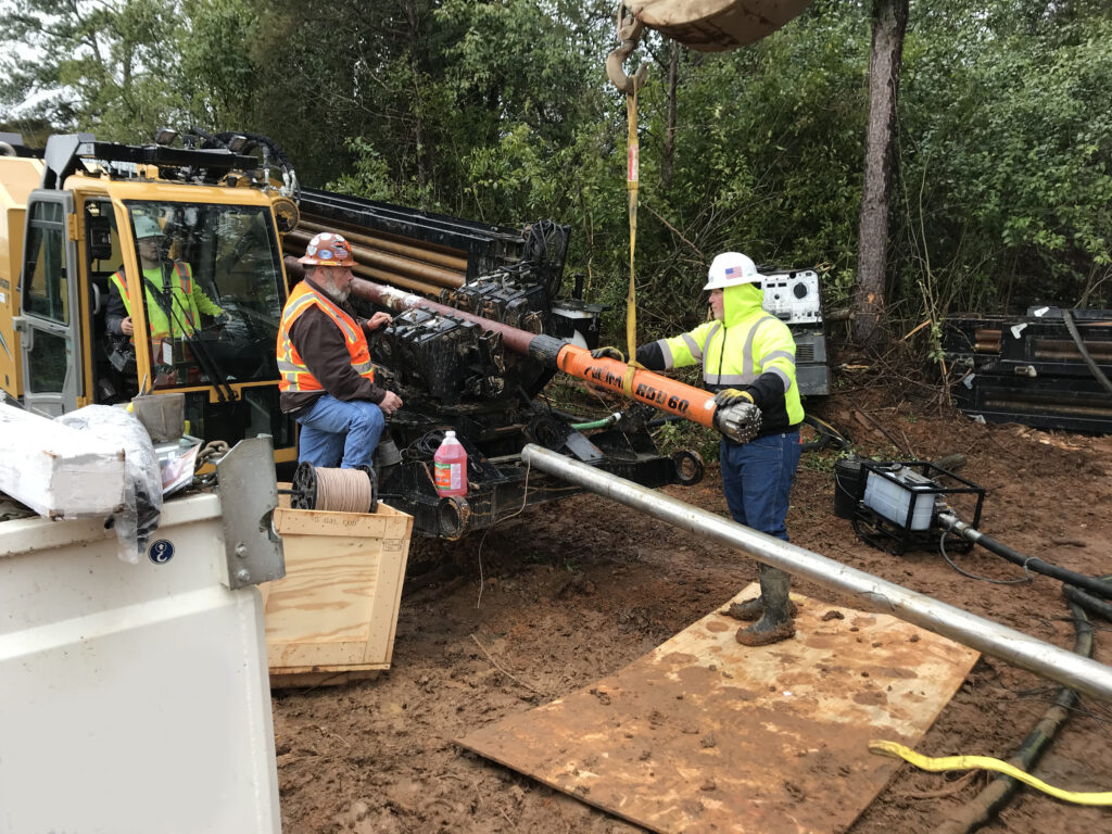 Fiber Optics Installation Under Interstate Highway Numa Hammers